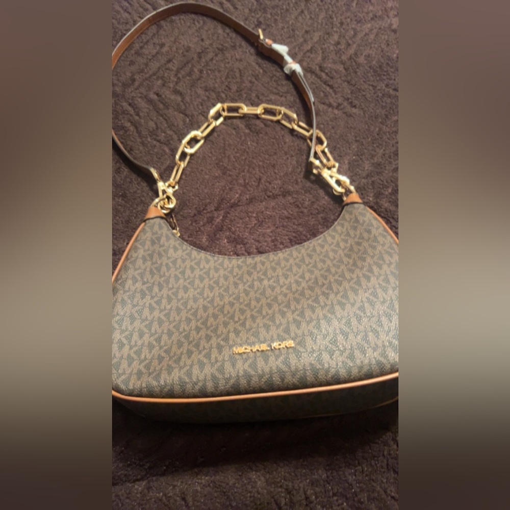 Michael Kors Cora Signature Logo Shoulder Bag and Crossbody - Picture 9 of 12